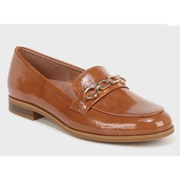 Naturalizer Tan Patent Leather Loafers - Picture 1 of 10